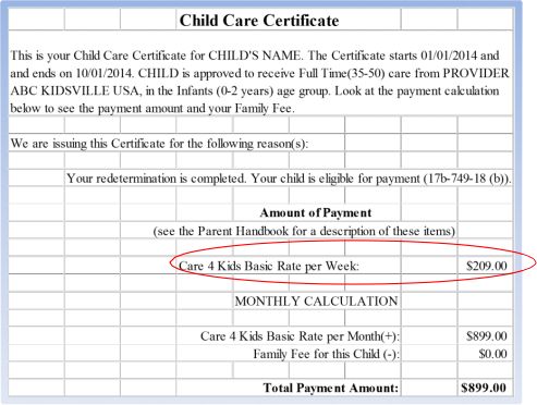 Child Care Certificate Sample-2